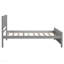 Lit plateforme en bois simple, gris-138197542