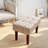 Nuha Linen Upholstered Ottoman Footrest -1111075515