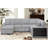 4 Pieces 108" Sleeper Sectional U Shaped Modular Sofa Bed With Storage Space-985757968