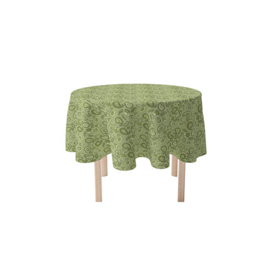 Round Paisley Cotton Twill Tablecloth