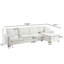 Canapé modulaire en L 3 pièces rembourré-1504988941