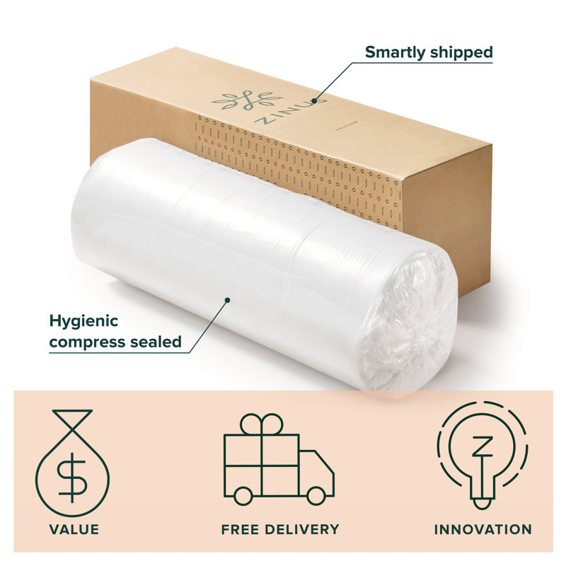 Matelas en mousse viscoélastique gélifiée 10 "- Wayfair, Très grand simple, 10"