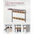 Coat Rack, Hall Tree With Shoe Bench For Entryway, Entryway Bench With Coat Rack, 4-In-1, With 9 Removable Hooks, A Hanging Rod, 13.3 X 28.3 X 72.1 Inches, Rustic Walnut And Black UHSR040B41