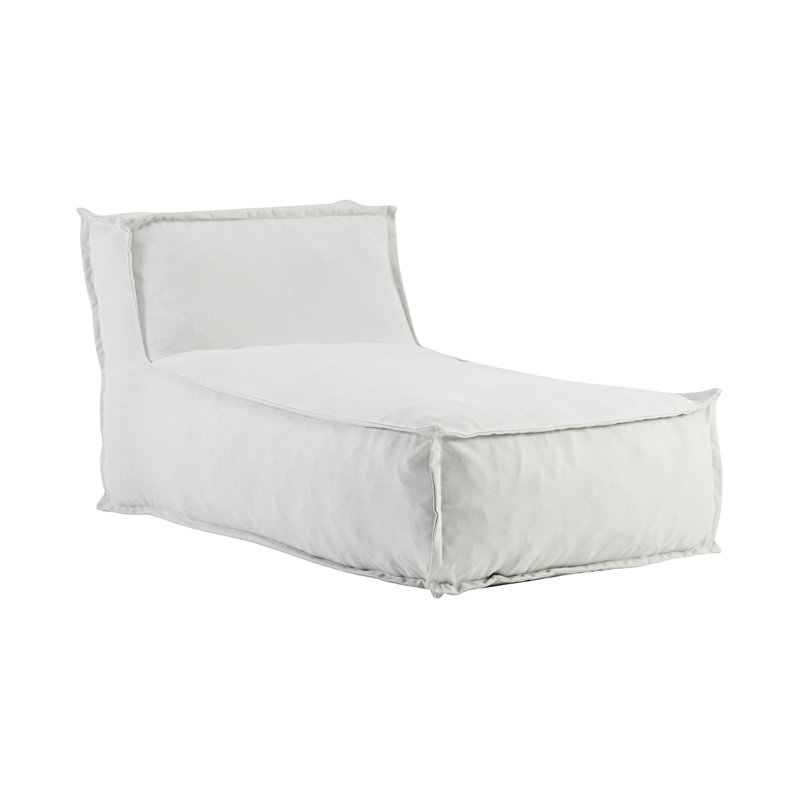 Outdoor Bean Bag Lounge Chair, Light Gray