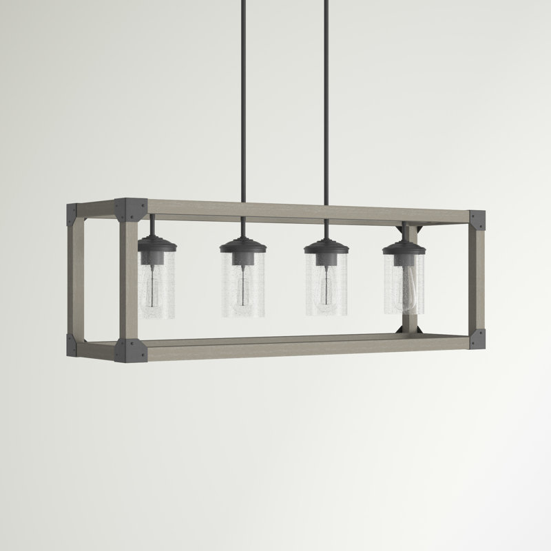 Dunning 4 - Light Kitchen Island Pendant, Driftwood Gray