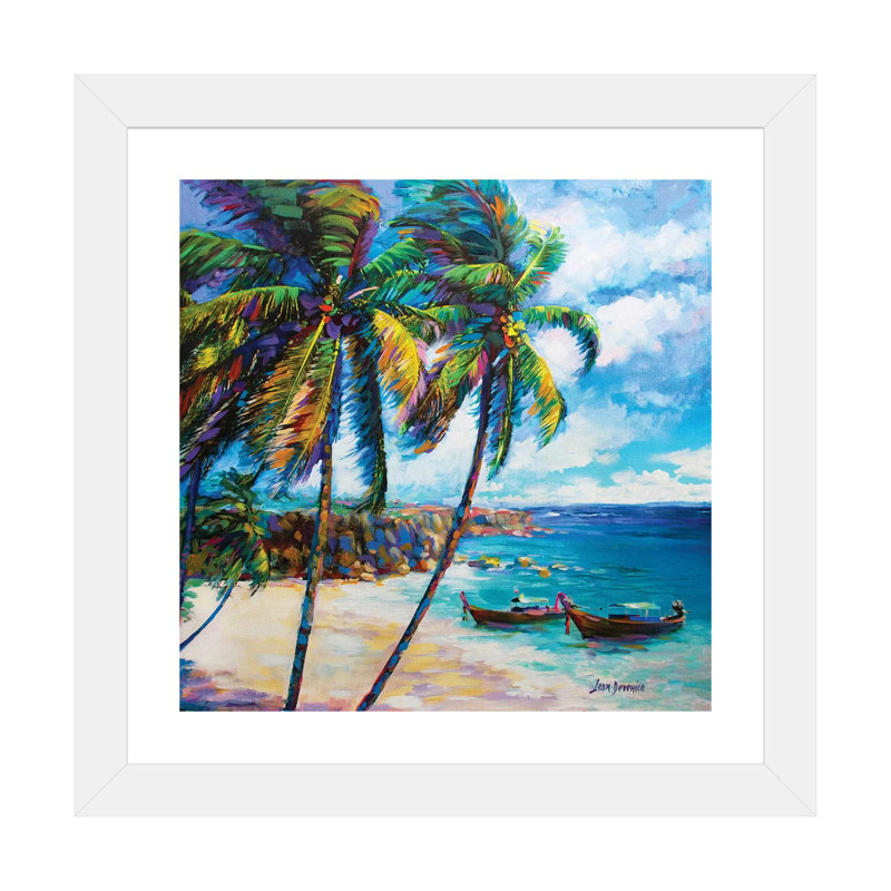 «Hawaiian Dreaming» par Leon Devenice - reproduction, Papier blanc, H 24 po x l 24 po x p 1 po