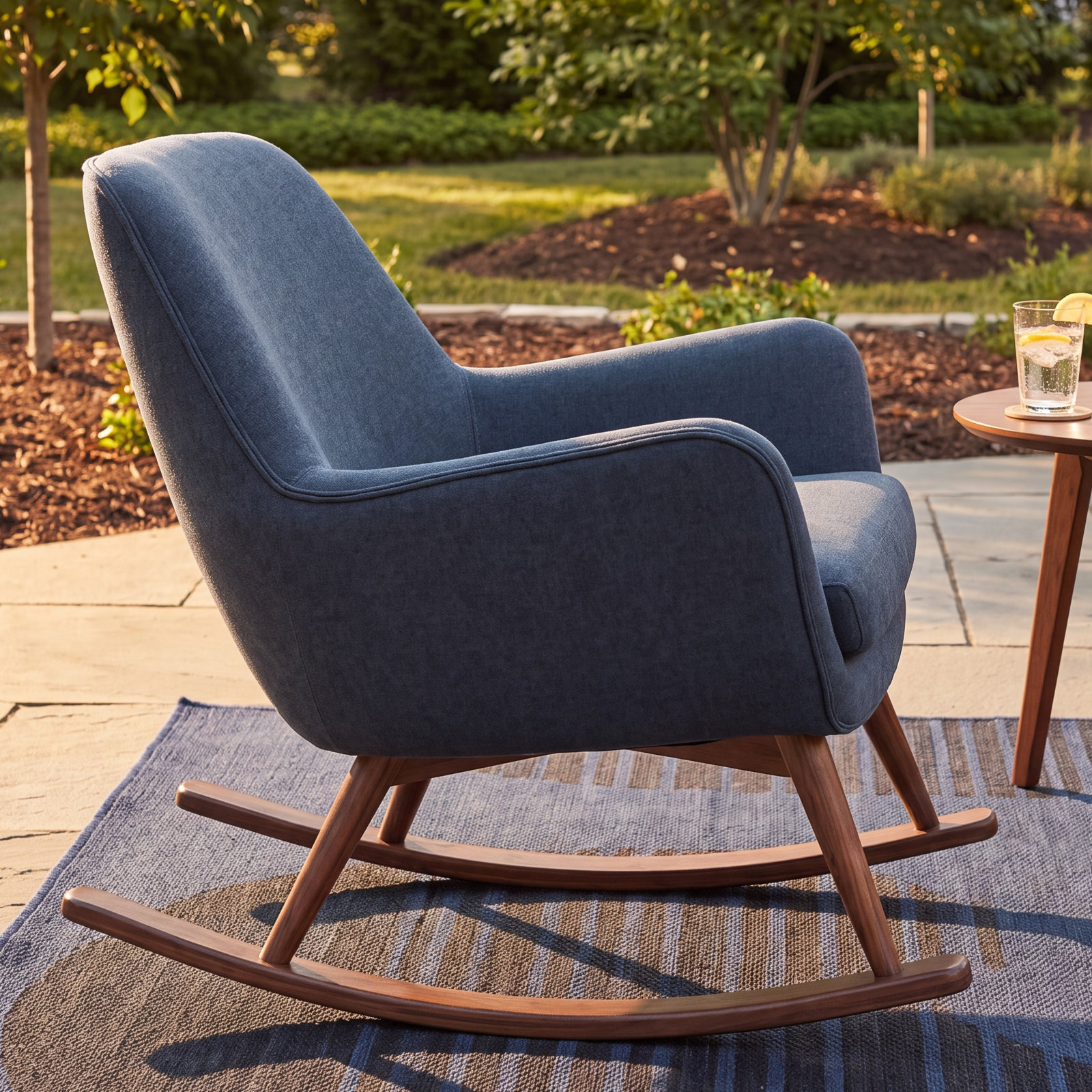 Tye Rocking Chair, Blue