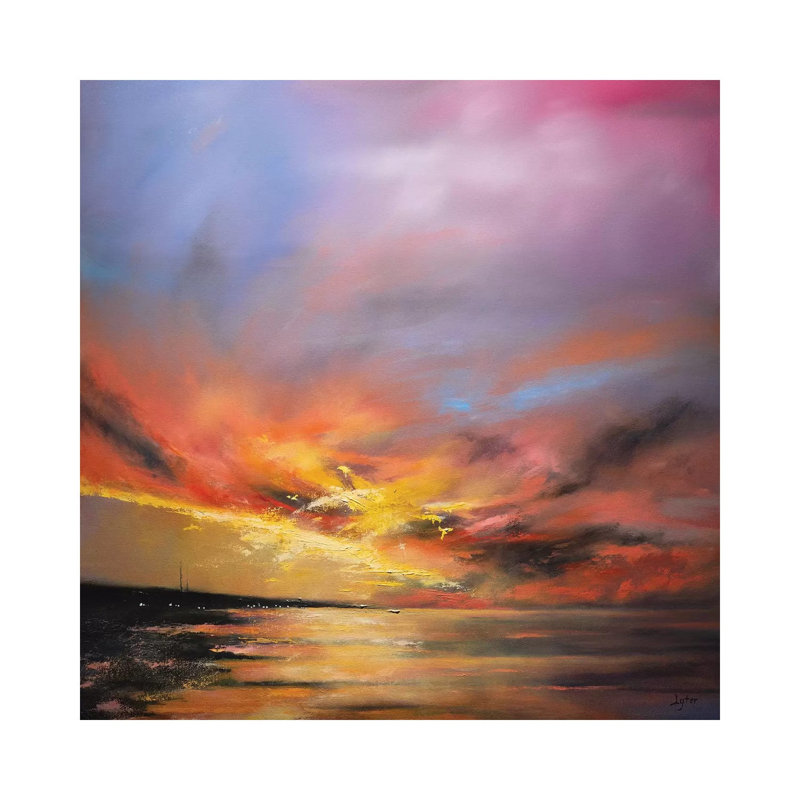 «If Twilight Were Not» par Christopher Lyter, reproduction d'art, H 26 po x l 26 po x P 1,5 po, Toile tendue