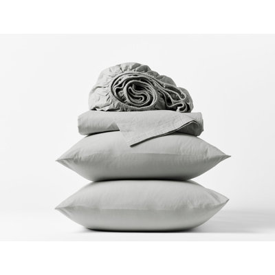 Organic Crinkled Percale 100% Cotton Percale Sheet Set