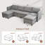 Canapé modulaire convertible avec siège de rangement
