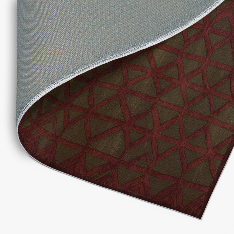 Tapis brun intérieur et extérieur Trellis, Rectangle 4pi x 6 pi