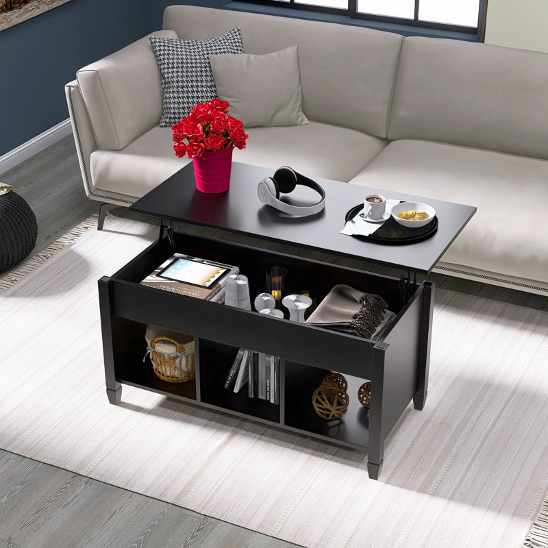 Table basse à plateau relevable