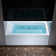 60" X 32" Alcove Acrylic Rectangular Whirlpool Heated Jetted Tub With Drain & Overflow