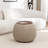 Pietsch Upholstered Round Storage Ottoman With Wooden Tray-505451945