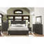 Mobilier de chambre en bois de style transitionnel 1 tiroir 7 pièces