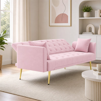 72.97'' Velvet Sofa Bed