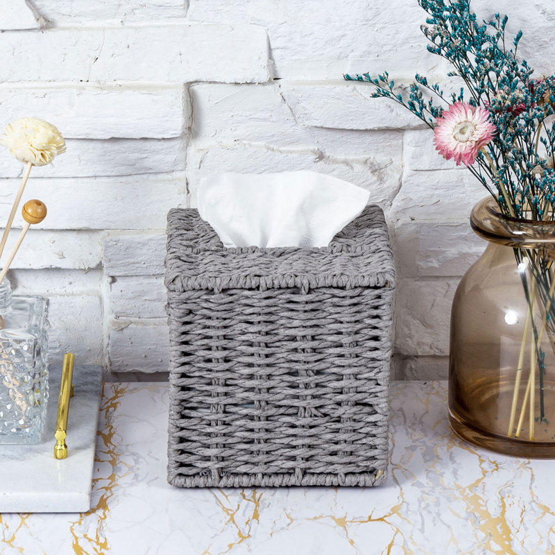 Tissue Box Cover, Grey