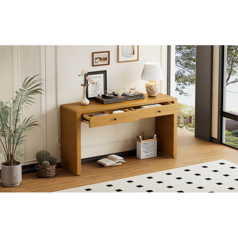 Modern Minimalist Console Table,Entryway table, Natural