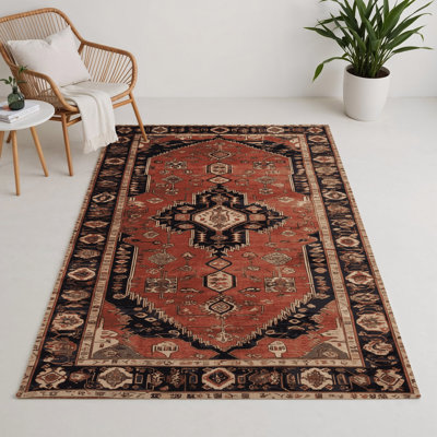 Turkish Brown Indoor and Outdoor Area Rug