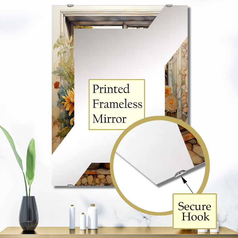Azelle - Miroir de fenêtre mural MIR134039, 40 po x 30 po