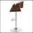 Ecru And Chrome Adjustable Bar Stool