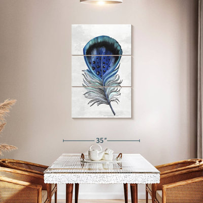Kerner Indigo Feathers II