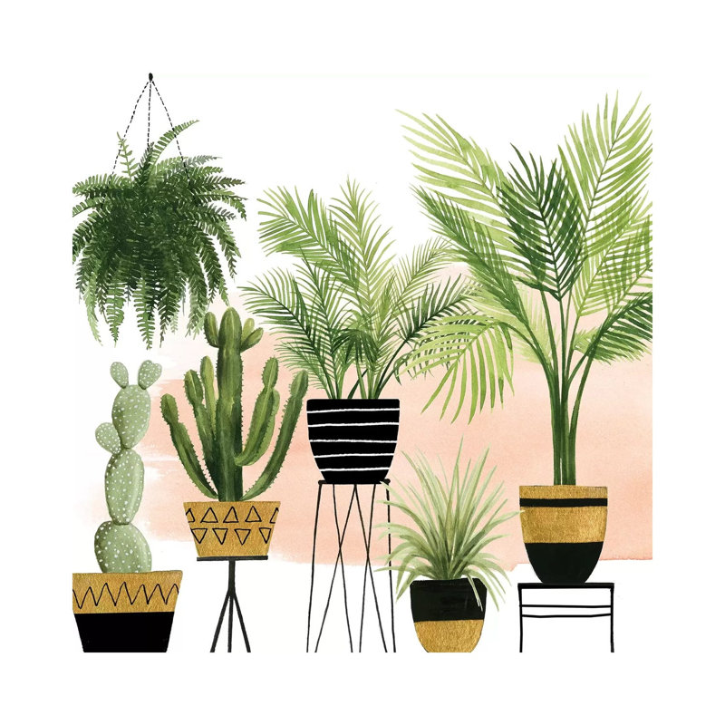 Indoor Oasis II 1 Piece Wrapped Canvas Wall Art, 30.48 cm H x 30.48 cm W