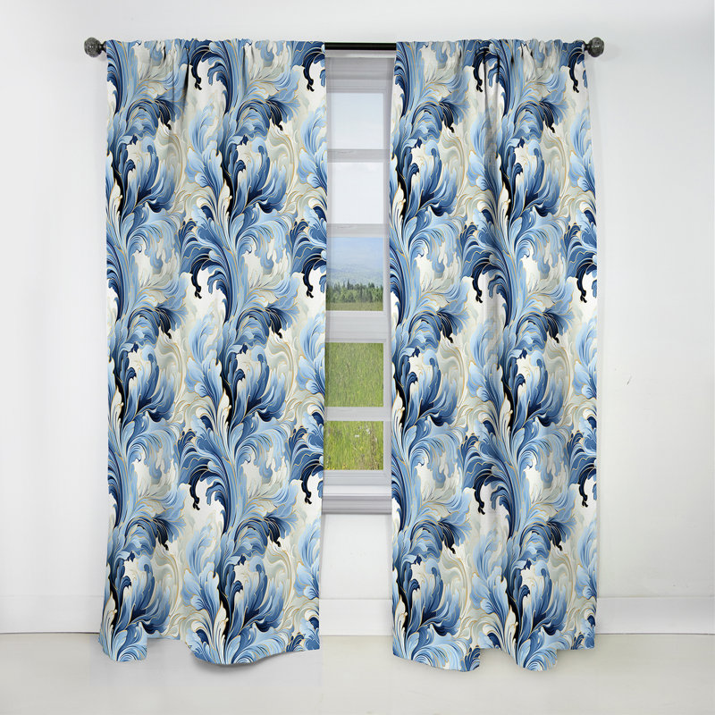 Rametta - Rideau ikat - Rideau occultant ikat - 1 panneau, L 52 po x L 84 po
