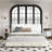 Modern King Beds, Chenille Cloud Headboard, Wood Metal Frame for Home-743458705-743458706