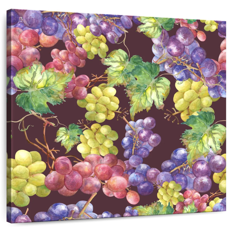 Yarlin Grapes, 33" H x 33" W