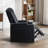 35.4'' Wide Modern Faux Leather Power Recliner Home Theater Individual Seat with Cup Holders-154243298