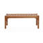 Banc d'extérieur en bois massif l 47,2 po