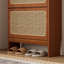 Armoire à chaussures en rotin pour entrée