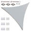 Toile d'ombrage triangulaire Colourtree avec trousse de quincaillerie d'installation-91533379-58148944