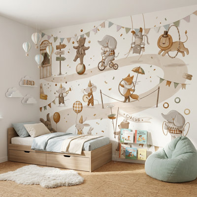 Décoration murale amovible fond blanc