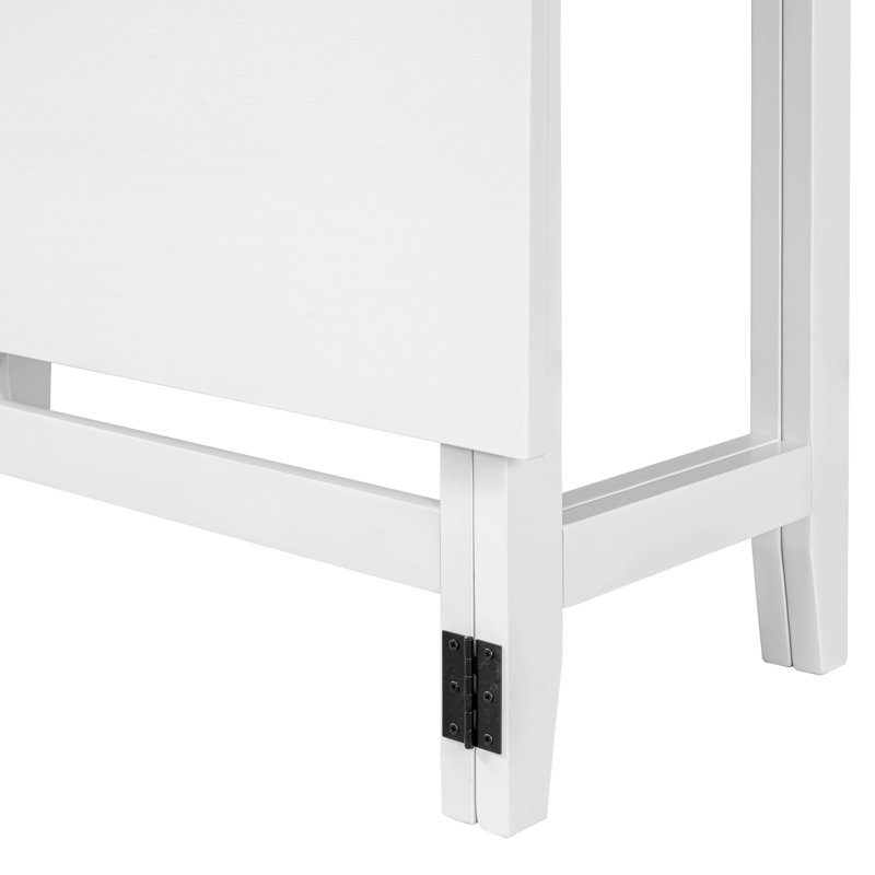 Table de salle à manger extensible Farmhouse, Blanc