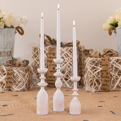 Wood Candle Holders