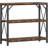 31.49" 3-Tier Industrial Console Table with Double-X Metal Frame, Entryway Sofa Storage Table for Living Room Office