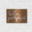 «Hello Pumpkin» par Lettered & Lined, art mural en métal-204022722