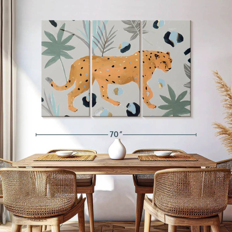 Brampt Walking Cheetah I, 24" H x 38" W