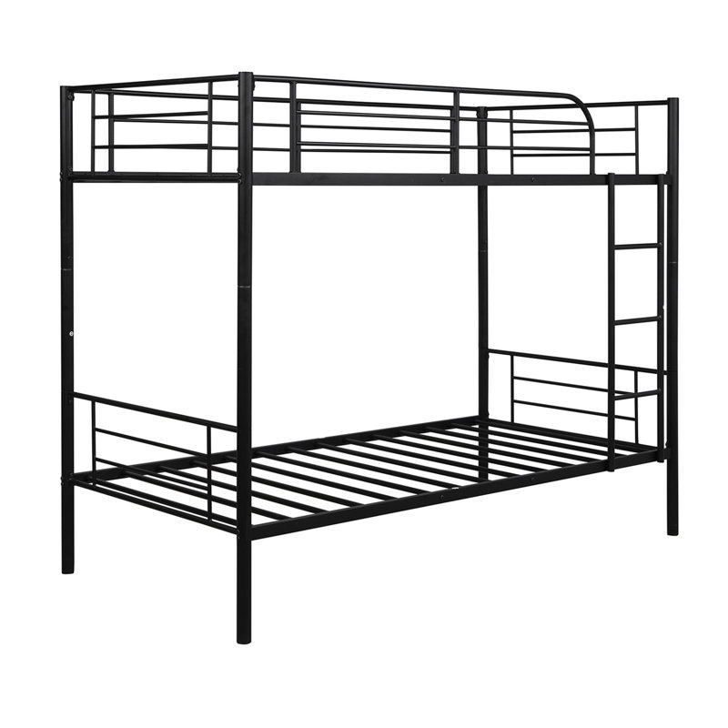 Bennington Kids Twin Over Twin Bunk Bed, Black