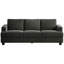 Canapé rembourré 89 po en velours côtelé avec accoudoirs carrés 89 po-1751830164