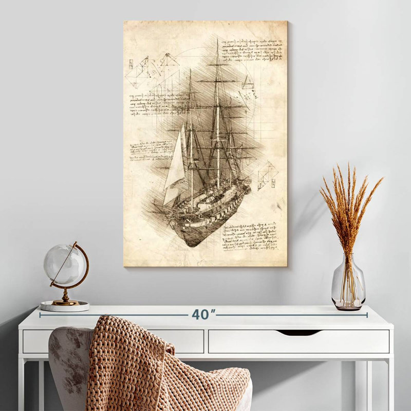 Aletra Ship Old, 30" H x 20" W