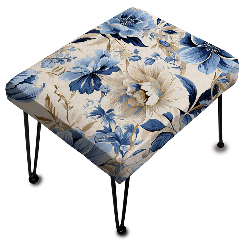 Coastal Retreat Ii Boho Pattern I - Boho Rectangle Ottoman