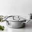 Demeyere Industry 5-Ply 4-Qt Stainless Steel Deep Saute Pan