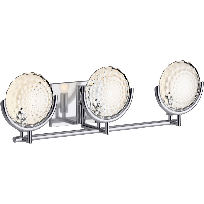 Arendela Vanity Light, Polished Chrome, 3 Lights
