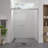 Premium Clear Tempered Glass Aluminum Bypass Shower Door Bathroom Decor