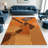 Terracotta Brown Gold Tree area rugs for Living Room, Soft and Comfortable, Suitable for all seasons, easy to maintain, machine washable Indoor floor mat, Under Table Farmhouse suitable for Bedroom, Dining Room, Study,  Balcony, Home Decor Patio-1119854579
