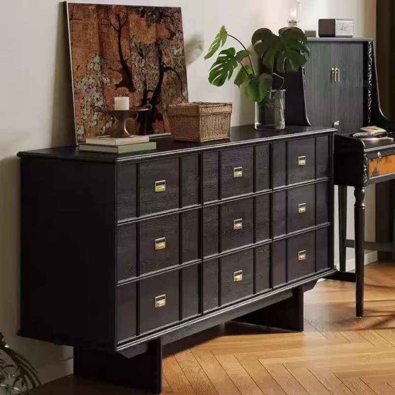 Buffet multifonctionnel simple, Noir