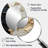 Abstract Cream And Black Liquid Paint - Large Oval Wall Mirror On Metal-1944833692